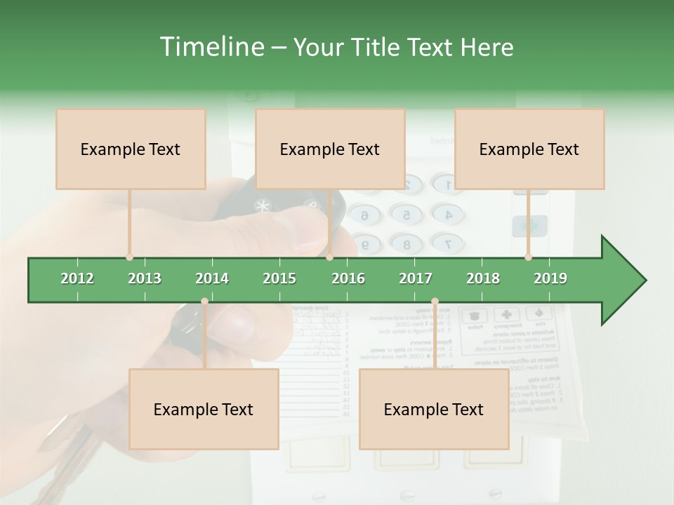 Panel House Alarm Security PowerPoint Template