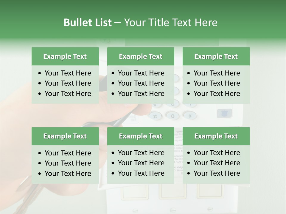 Panel House Alarm Security PowerPoint Template