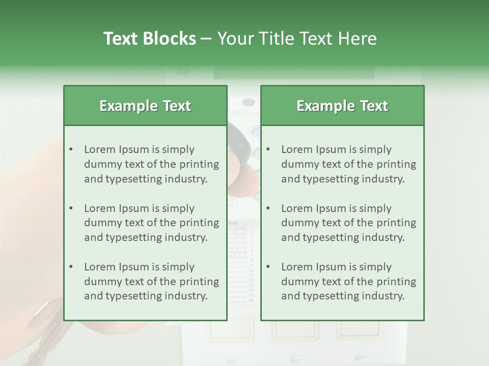 Panel House Alarm Security PowerPoint Template