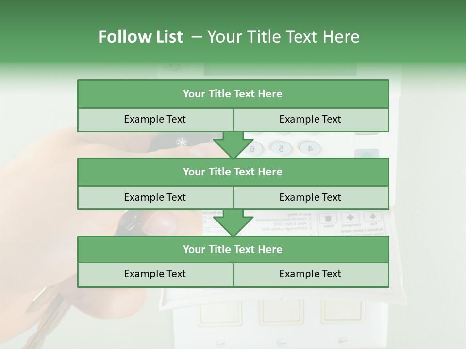 Panel House Alarm Security PowerPoint Template