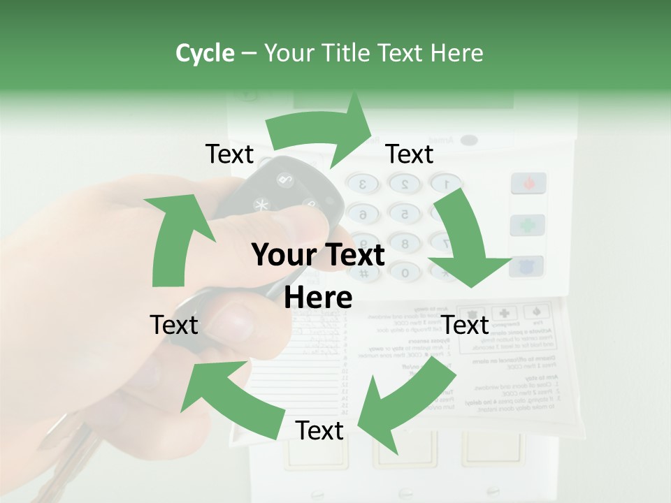 Panel House Alarm Security PowerPoint Template