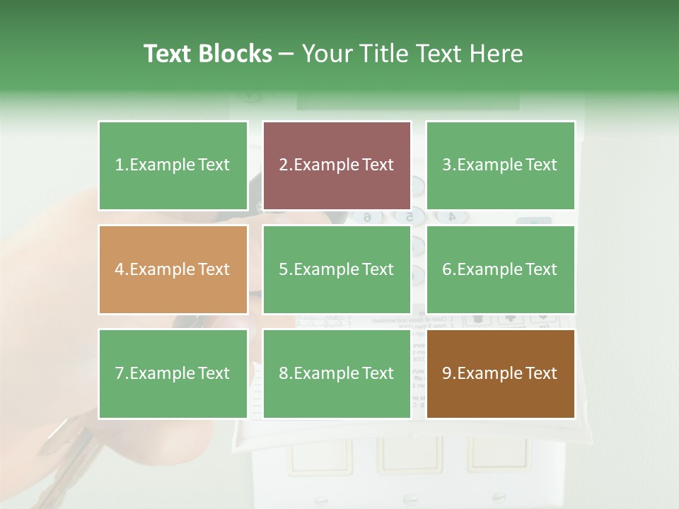 Panel House Alarm Security PowerPoint Template