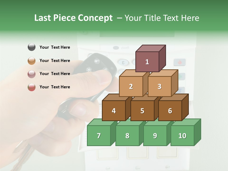 Panel House Alarm Security PowerPoint Template