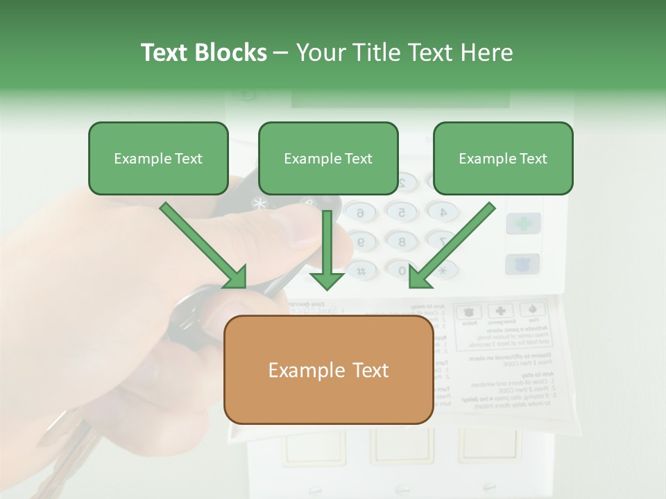 Panel House Alarm Security PowerPoint Template