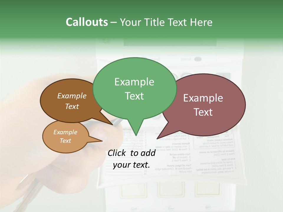 Panel House Alarm Security PowerPoint Template