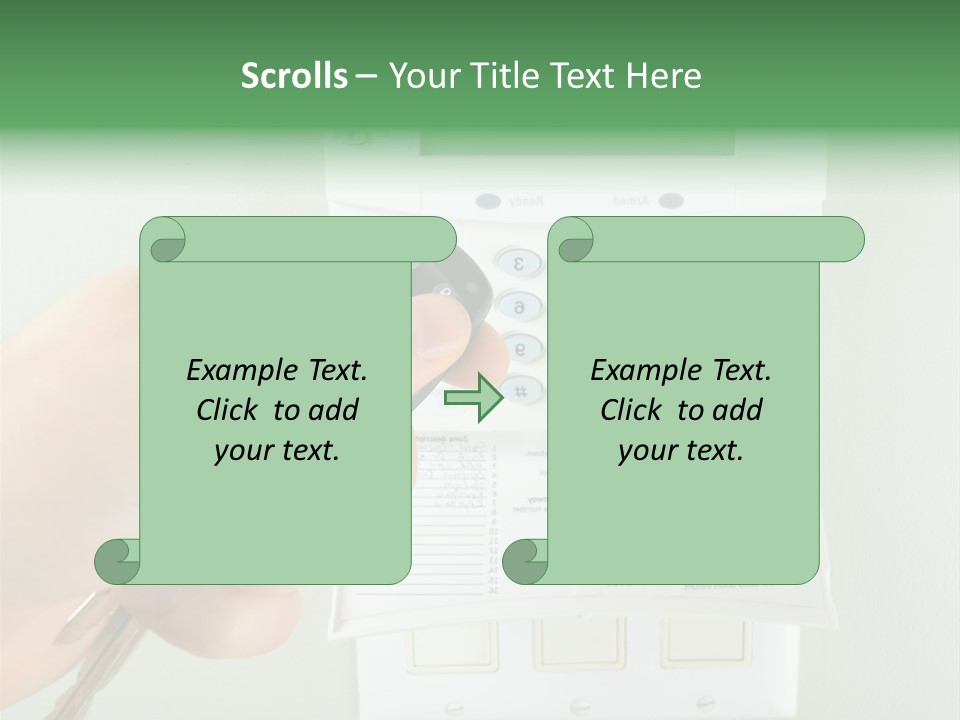 Panel House Alarm Security PowerPoint Template
