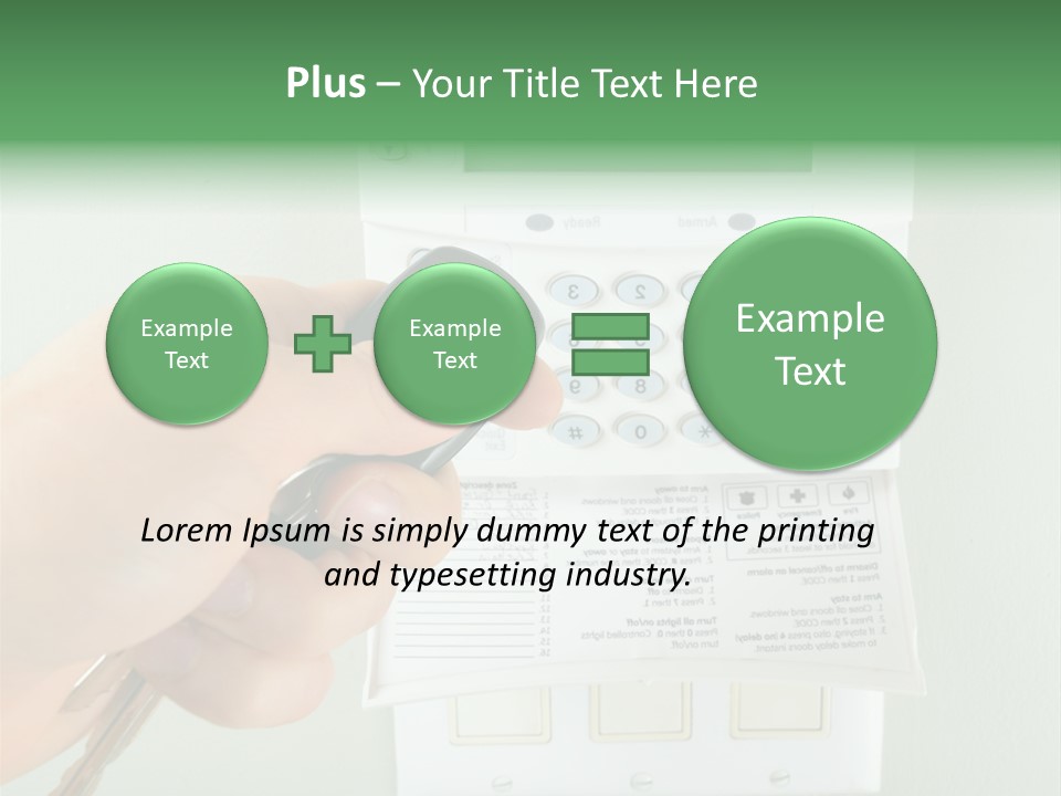 Panel House Alarm Security PowerPoint Template