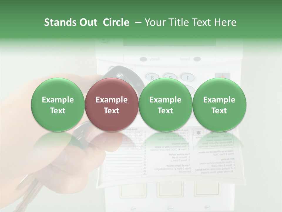 Panel House Alarm Security PowerPoint Template