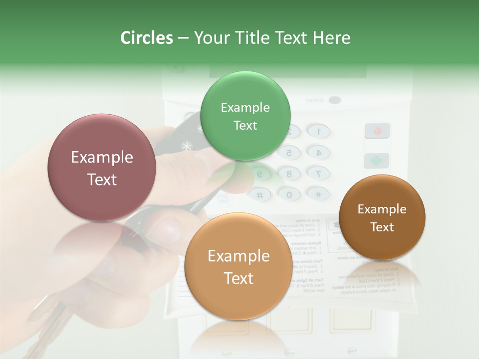 Panel House Alarm Security PowerPoint Template