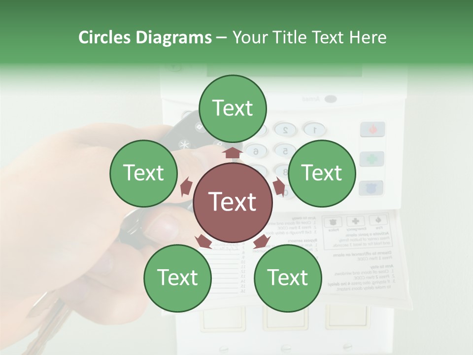 Panel House Alarm Security PowerPoint Template
