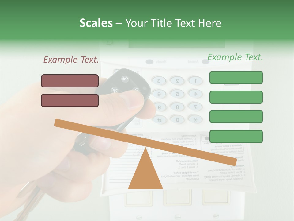 Panel House Alarm Security PowerPoint Template