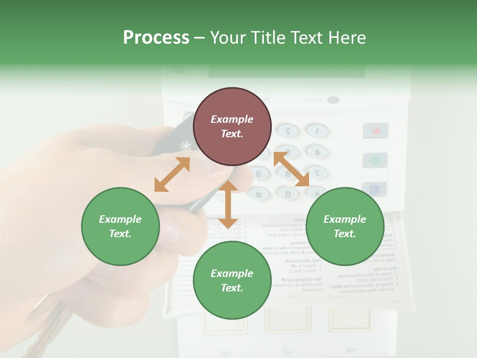 Panel House Alarm Security PowerPoint Template