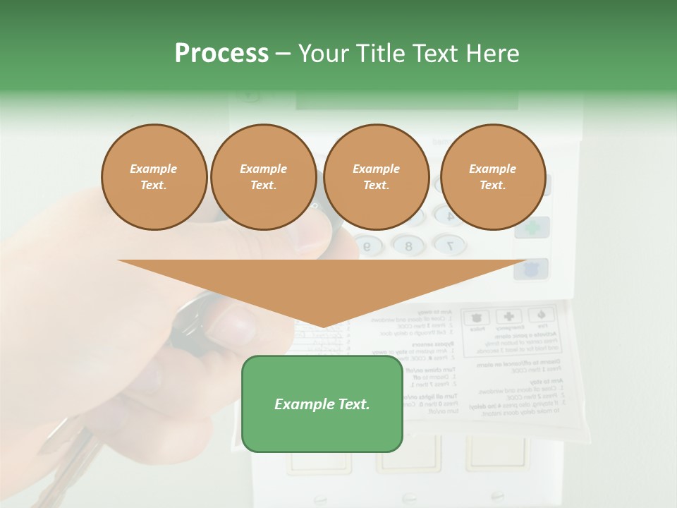 Panel House Alarm Security PowerPoint Template