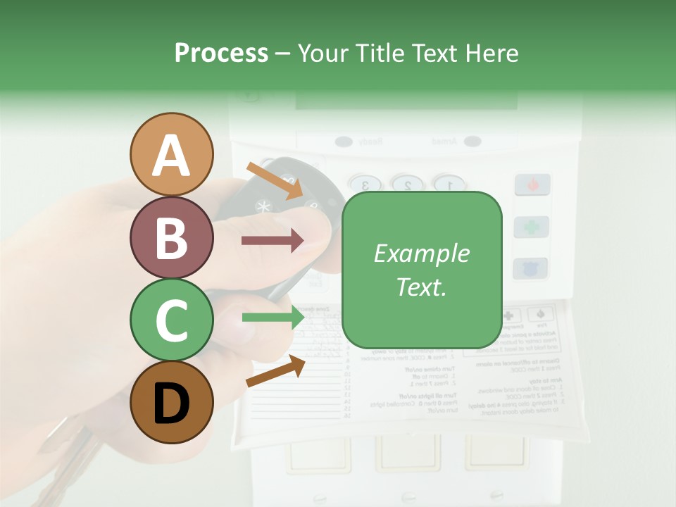 Panel House Alarm Security PowerPoint Template