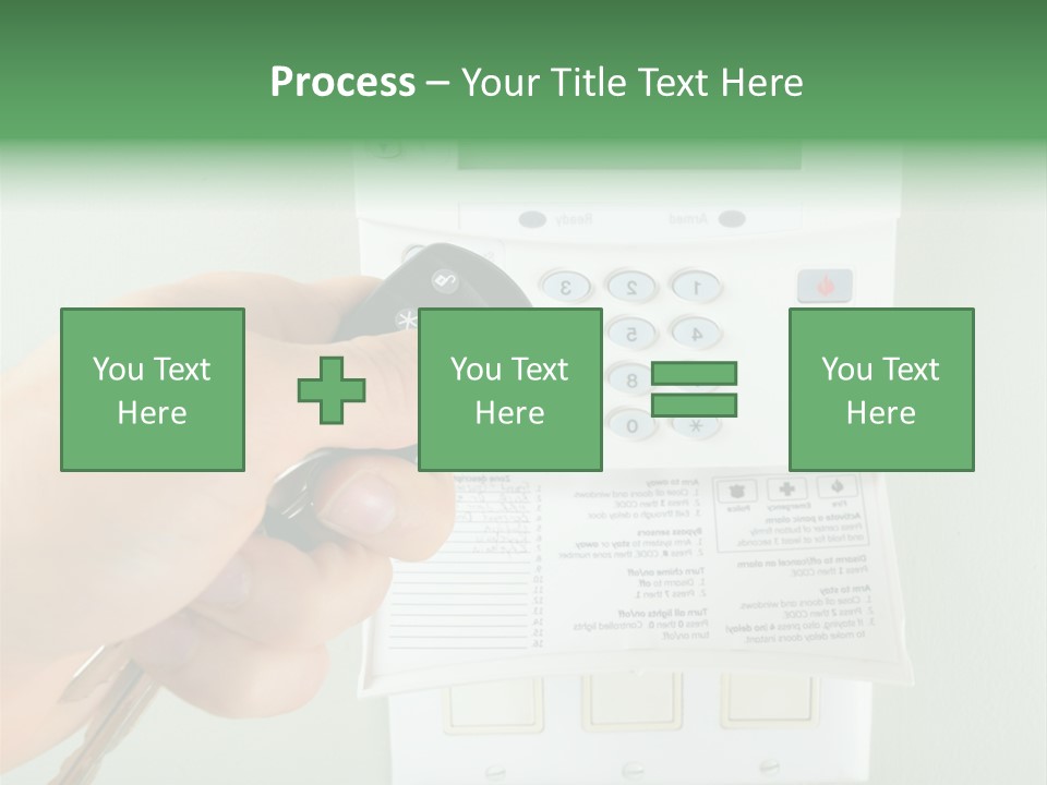 Panel House Alarm Security PowerPoint Template