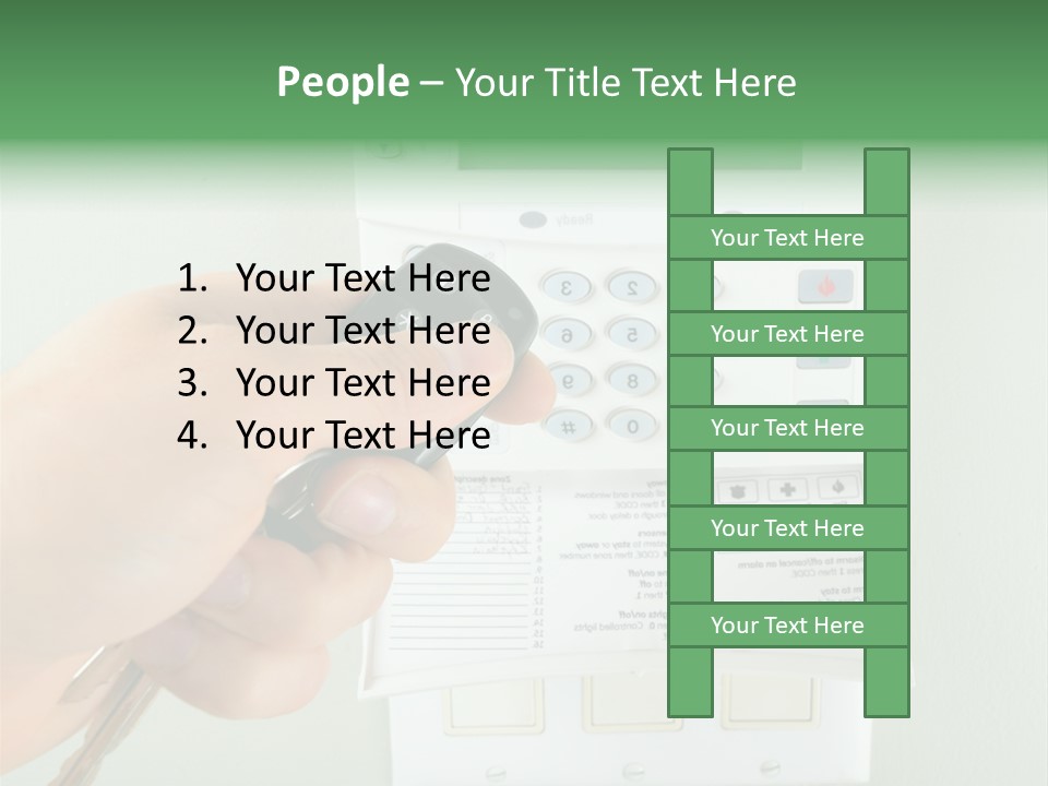Panel House Alarm Security PowerPoint Template