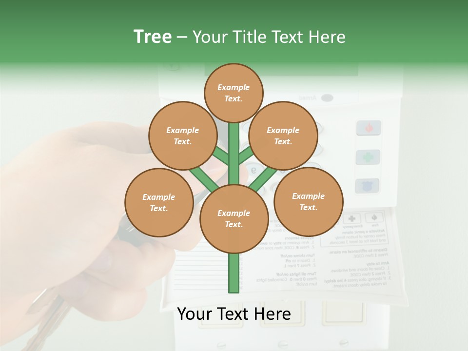 Panel House Alarm Security PowerPoint Template