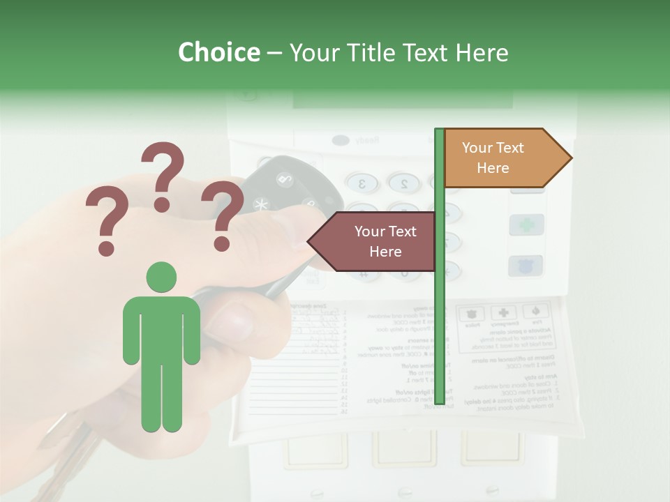 Panel House Alarm Security PowerPoint Template