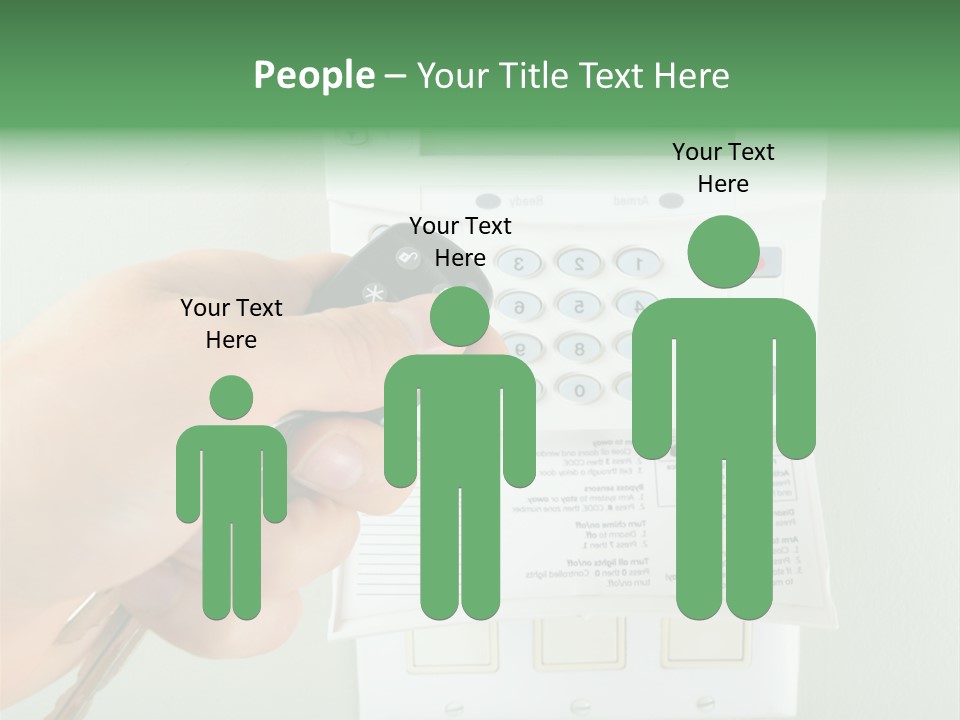 Panel House Alarm Security PowerPoint Template