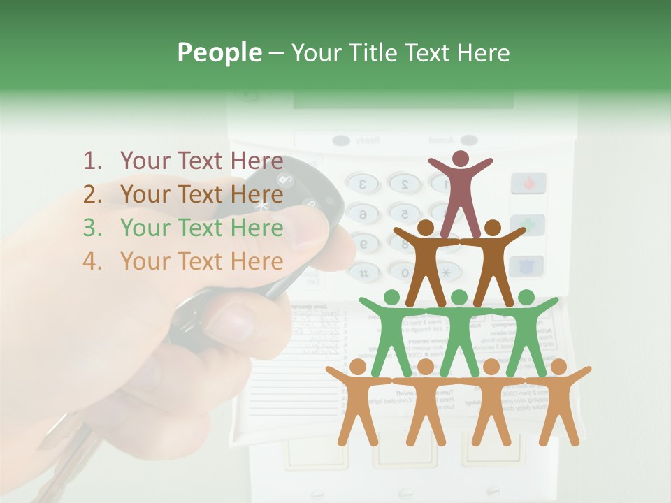 Panel House Alarm Security PowerPoint Template