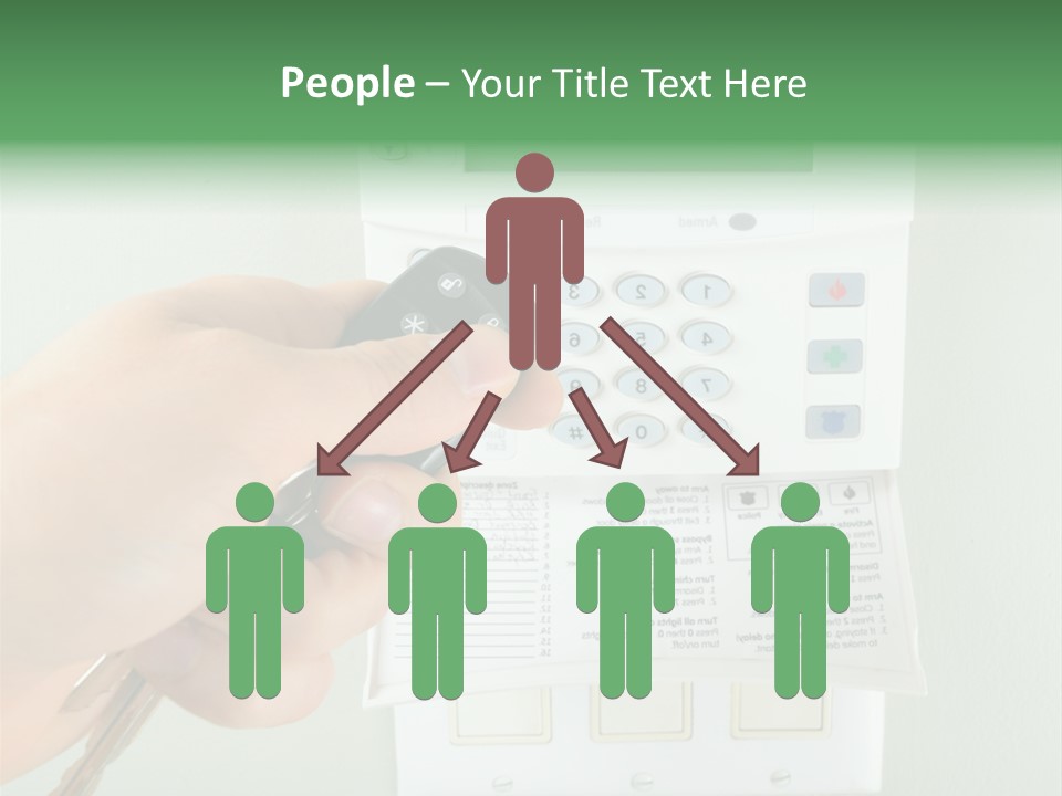 Panel House Alarm Security PowerPoint Template