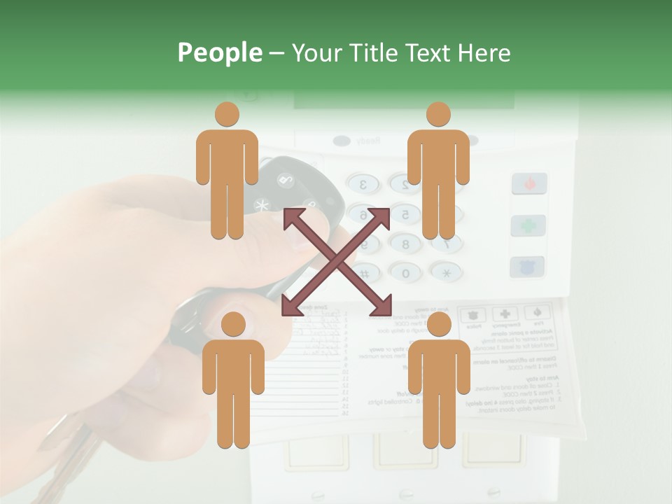 Panel House Alarm Security PowerPoint Template