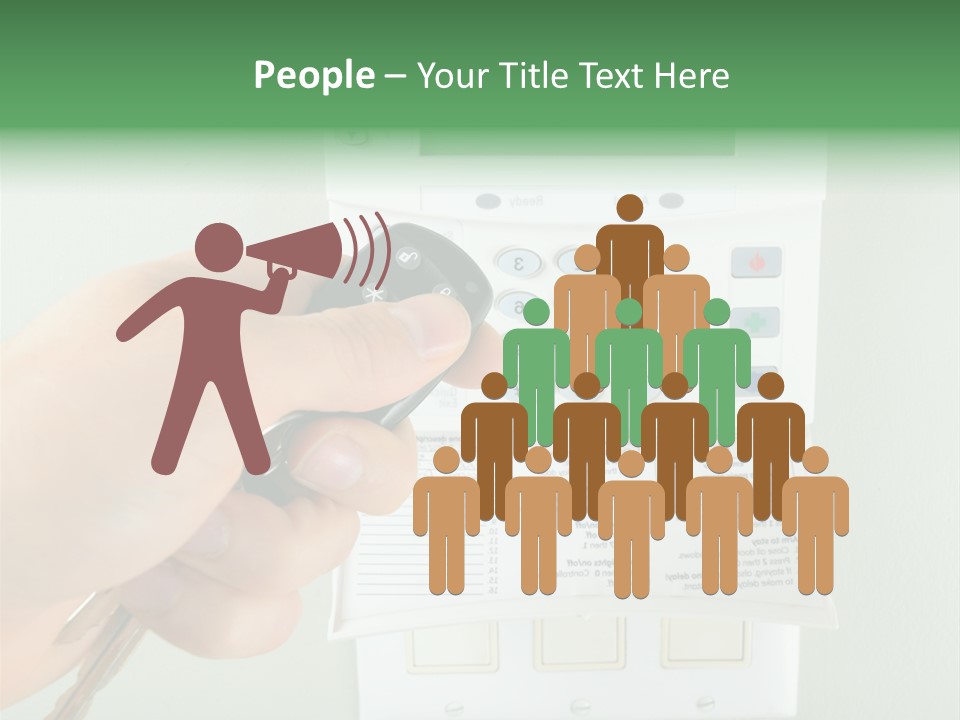 Panel House Alarm Security PowerPoint Template