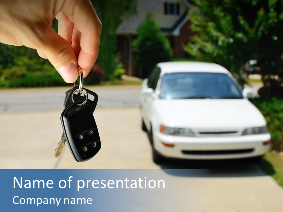 Vehicle Sedan Car PowerPoint Template