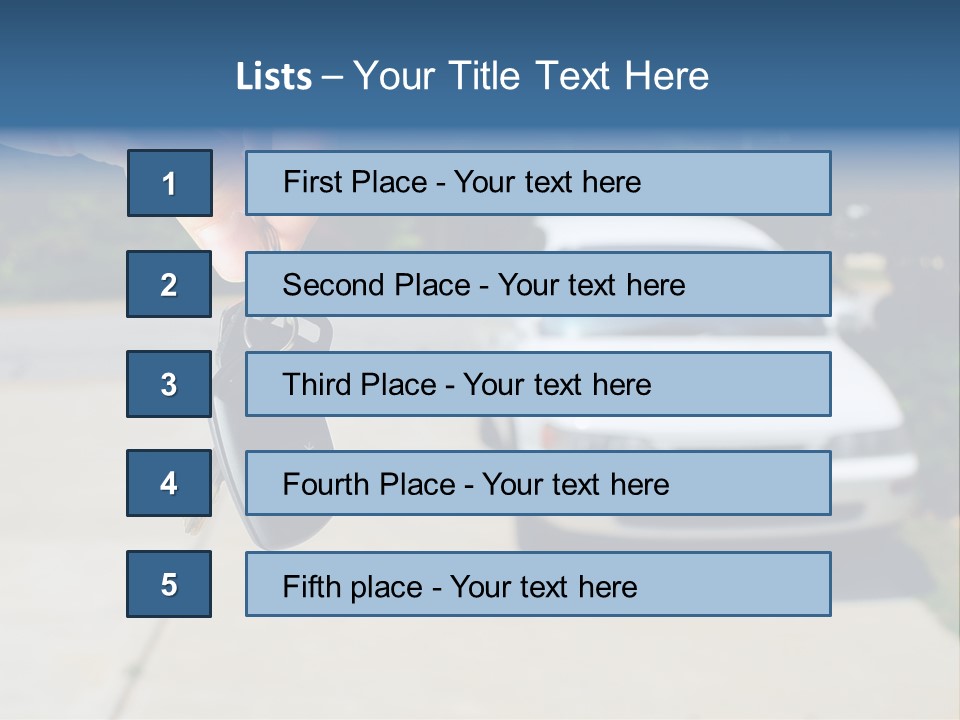 Vehicle Sedan Car PowerPoint Template