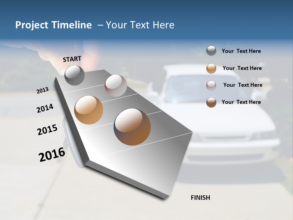 Vehicle Sedan Car PowerPoint Template