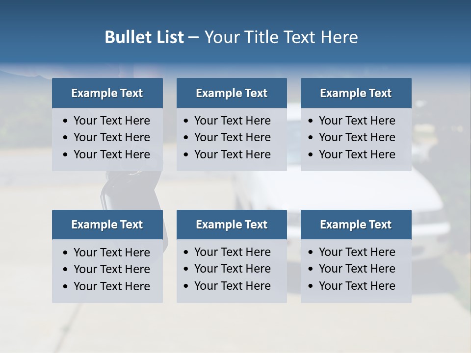 Vehicle Sedan Car PowerPoint Template
