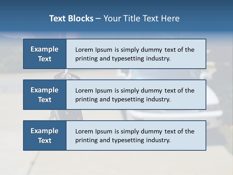 Vehicle Sedan Car PowerPoint Template