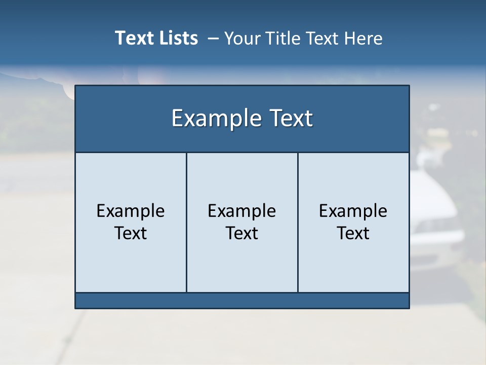 Vehicle Sedan Car PowerPoint Template