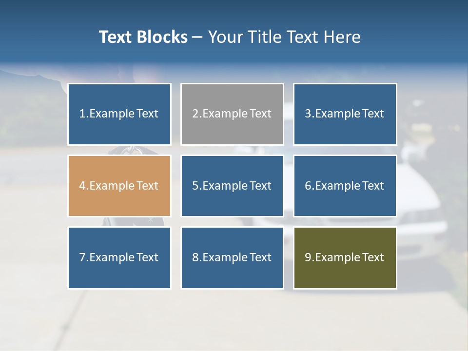 Vehicle Sedan Car PowerPoint Template