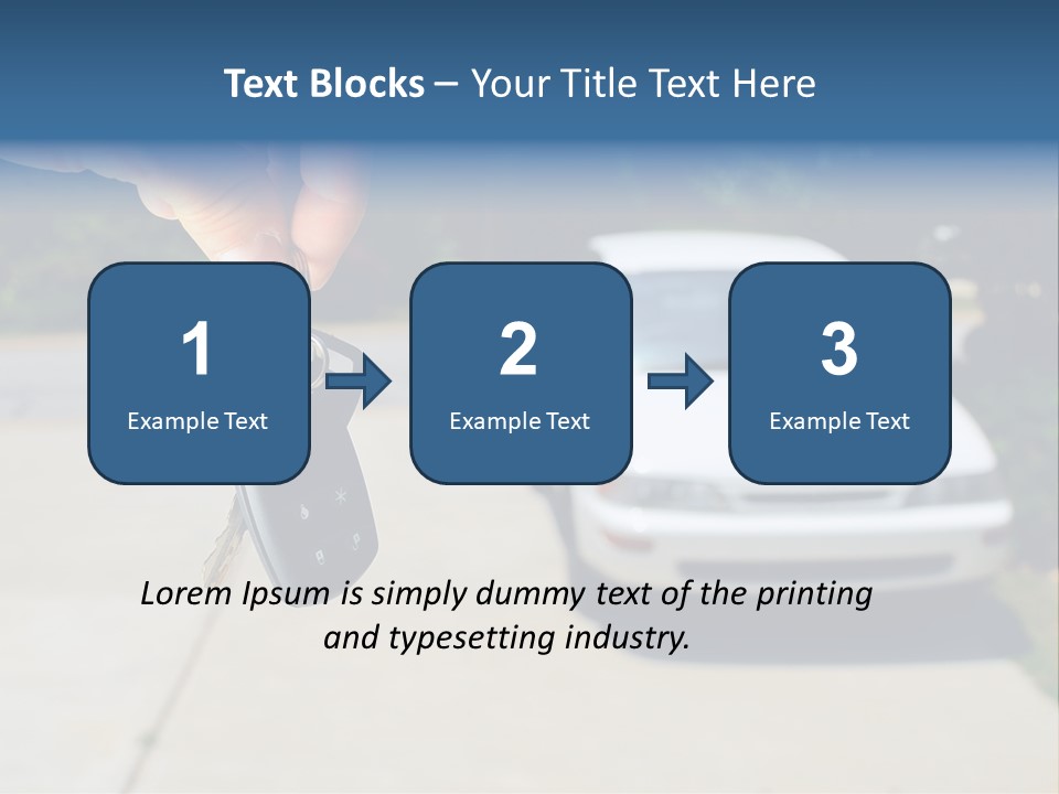 Vehicle Sedan Car PowerPoint Template