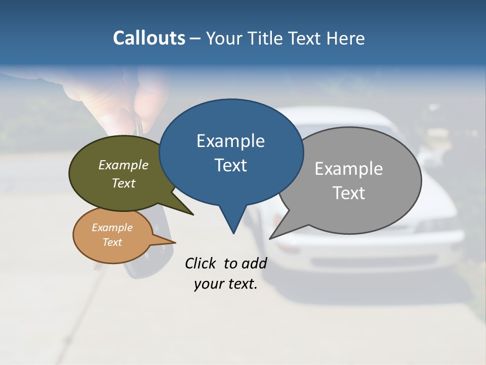 Vehicle Sedan Car PowerPoint Template