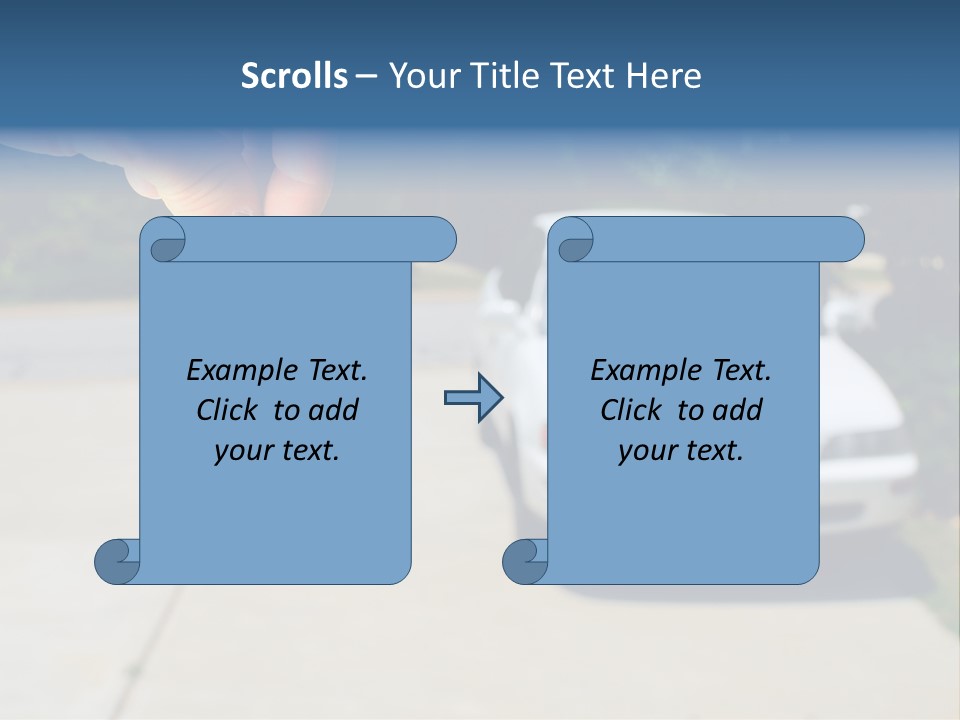 Vehicle Sedan Car PowerPoint Template