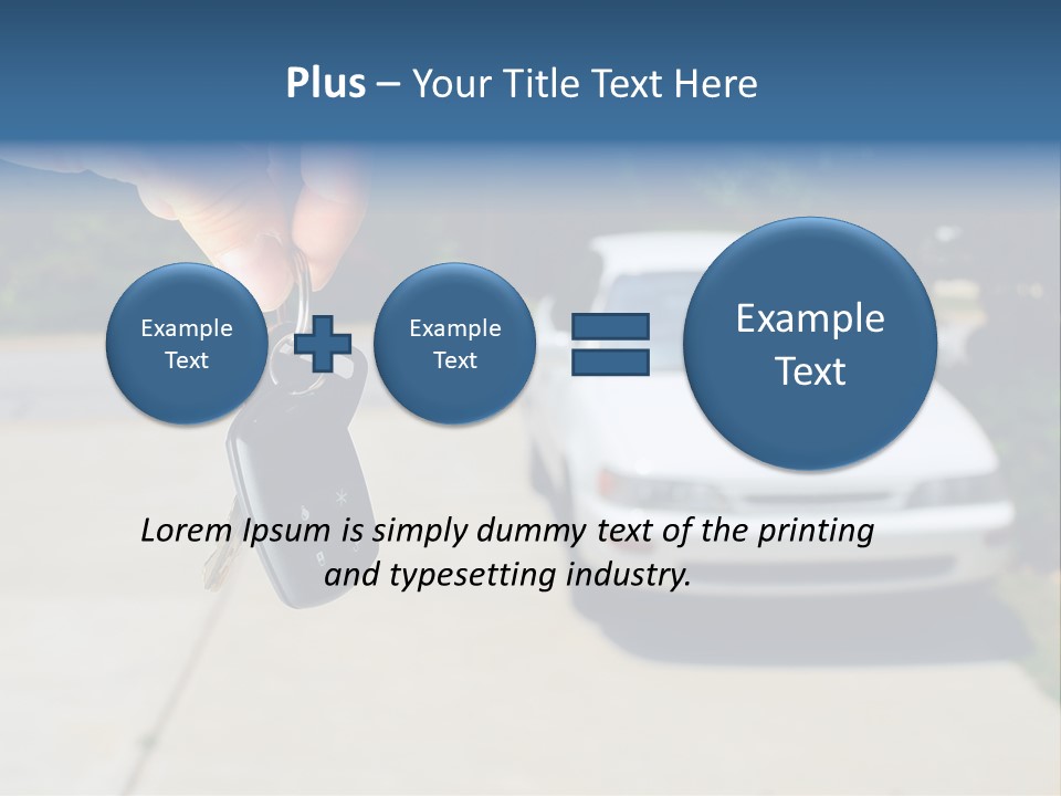 Vehicle Sedan Car PowerPoint Template
