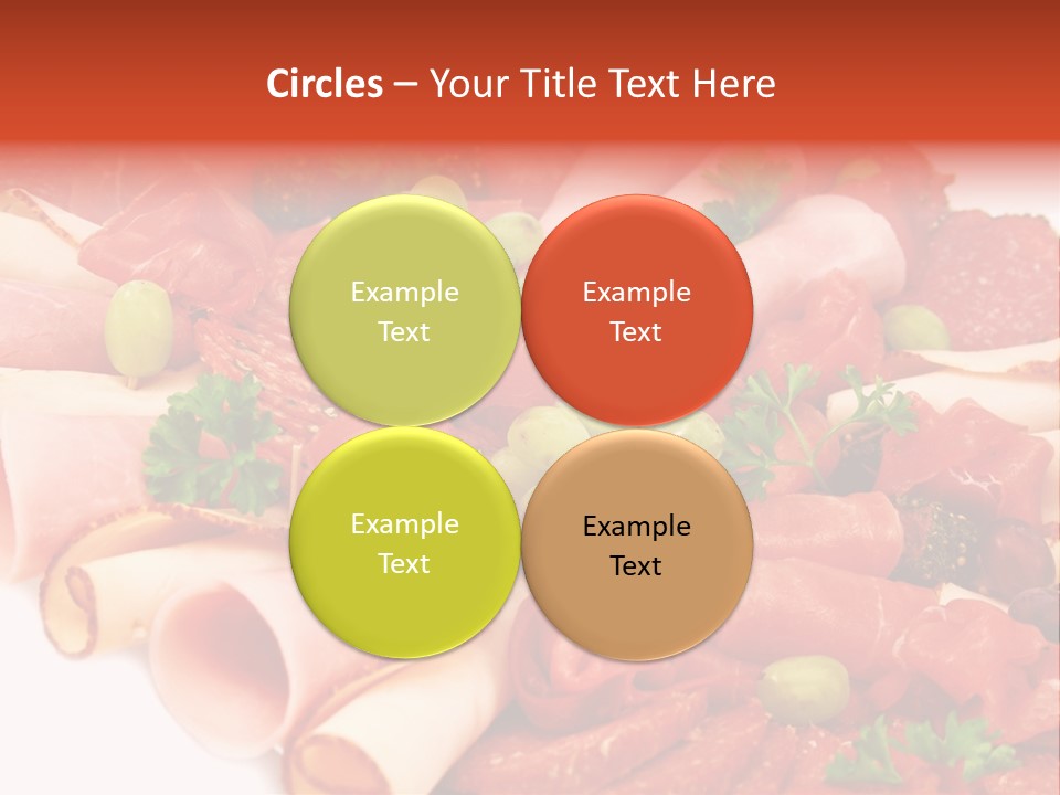 Kalt Aufschnitt Appetizer PowerPoint Template