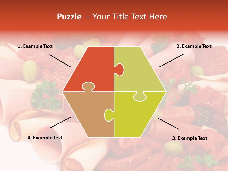 Kalt Aufschnitt Appetizer PowerPoint Template