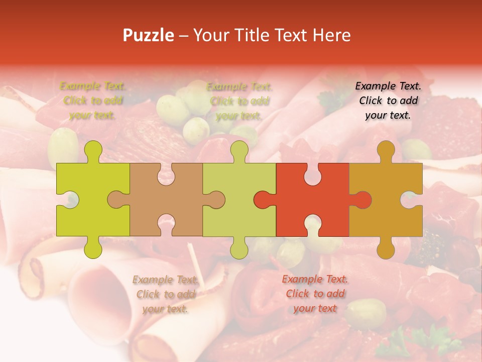 Kalt Aufschnitt Appetizer PowerPoint Template