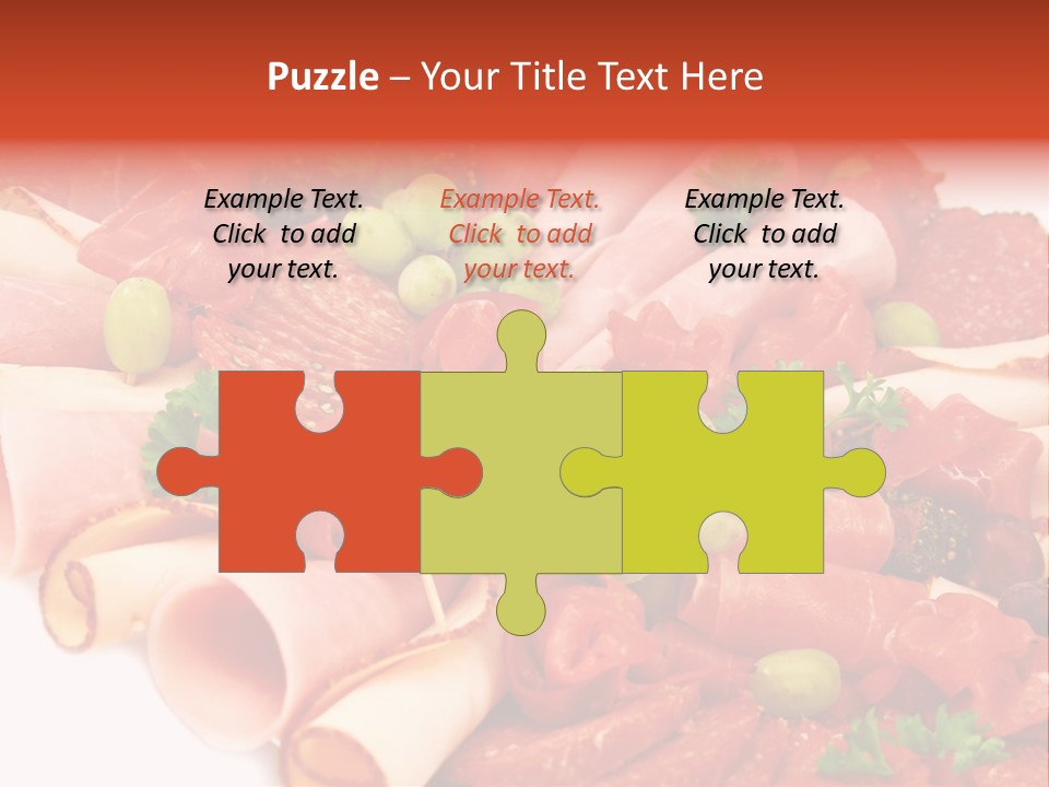 Kalt Aufschnitt Appetizer PowerPoint Template