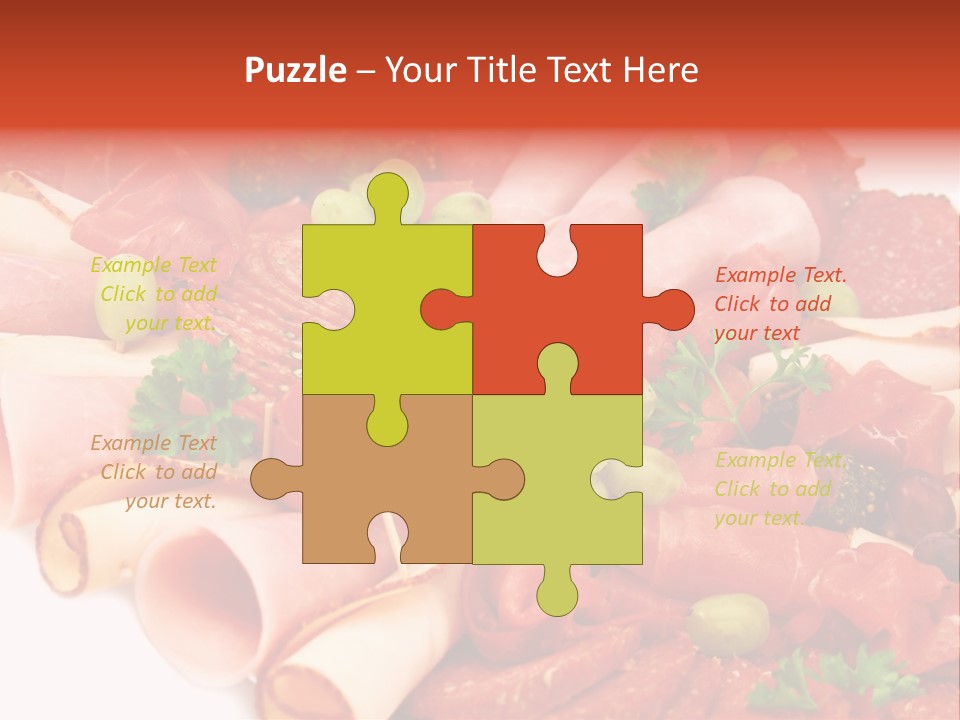 Kalt Aufschnitt Appetizer PowerPoint Template