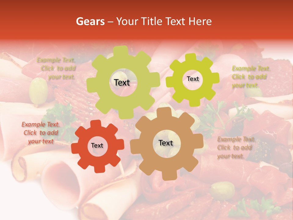 Kalt Aufschnitt Appetizer PowerPoint Template