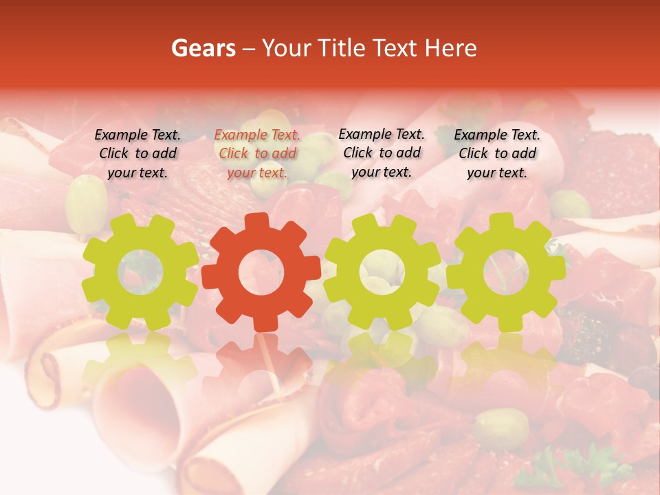 Kalt Aufschnitt Appetizer PowerPoint Template