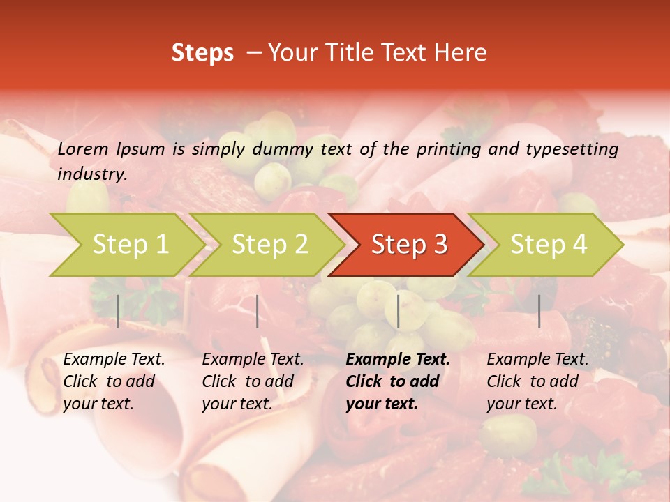 Kalt Aufschnitt Appetizer PowerPoint Template