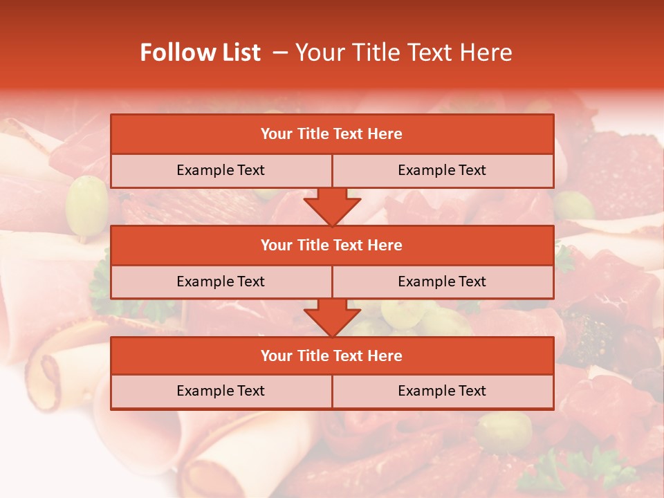 Kalt Aufschnitt Appetizer PowerPoint Template