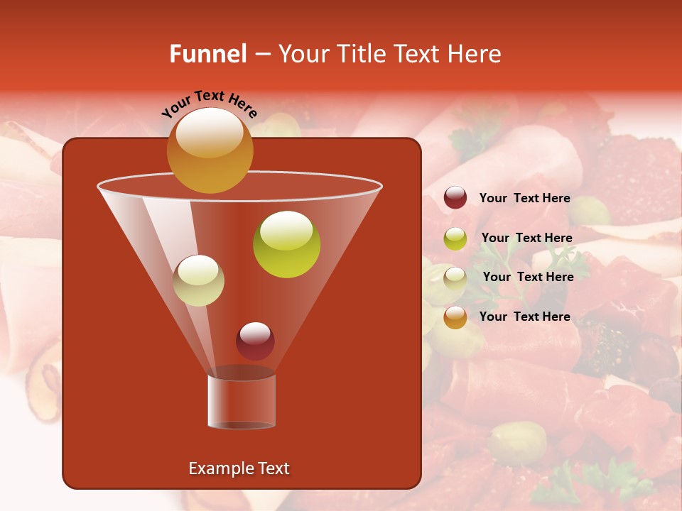 Kalt Aufschnitt Appetizer PowerPoint Template