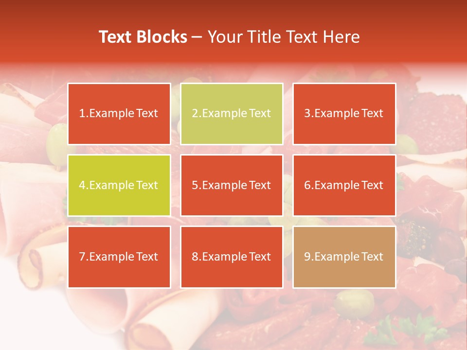 Kalt Aufschnitt Appetizer PowerPoint Template