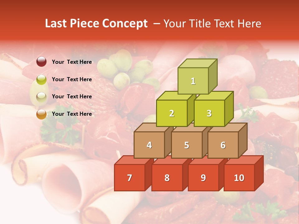 Kalt Aufschnitt Appetizer PowerPoint Template